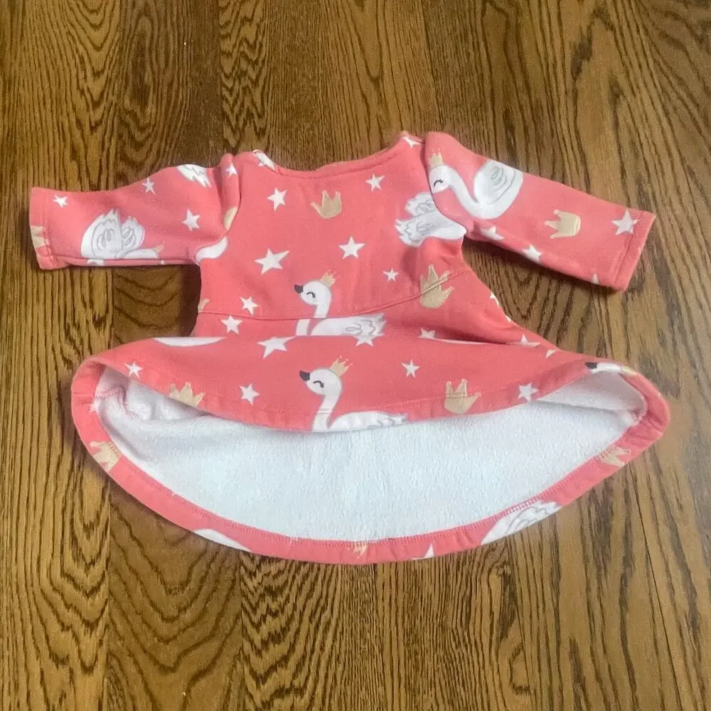 Gymboree Baby Fleece Lined Dress Sz 3-6 M